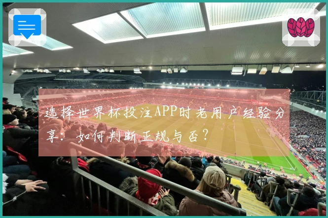选择世界杯投注APP时老用户经验分享：如何判断正规与否？